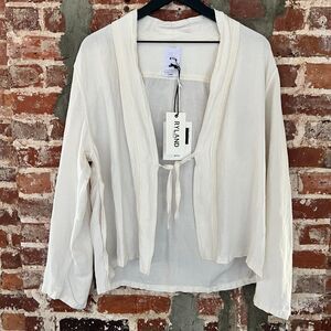 BTFL Unisex Kimono in White from Ryland Life Equipment NWT Size L Retails $295